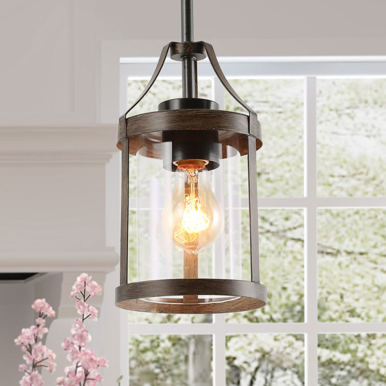 Gracie Oaks Dayton 1Light Single Drum Pendant & Reviews Wayfair